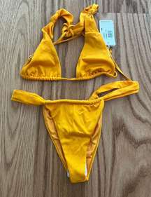 Yellow Orange Bikini Set