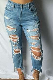 distressed Jean