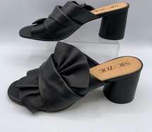 Nic and Zoe Black Open Toe Heeled Sandals