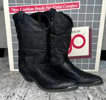 Vintage  Black Hornback Boots