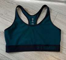 Under Armour Green/Blue Sports Bra Size M