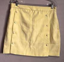 NWT Meshki Yellow Charlize Tailored Mini Skirt