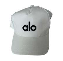 ALO Unisex Adult White Baseball Cap Hat One Size