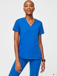 Royal Blue Scrub Top