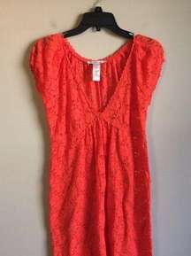 Laundry by design small orange cover-up dress