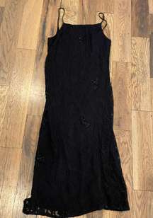 Black Lace Maxi Dress Size Small