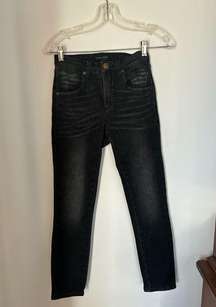 Universal standard black jeans size  0