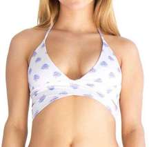 Nirvanic Swim Bikini Fai Wrap Top in Sand Blossom (S)