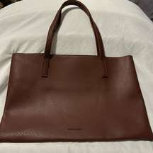 pebbled leather tote bag