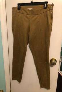 Brown Suede Pants Size 10