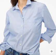 J. Crew Blue Chambray Button Down Top Sz XS