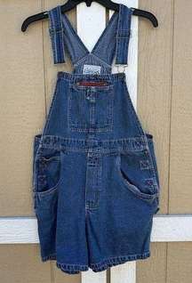 Vintage Basic Editions Relaxed Utility Denim Jean Shortalls Overalls Size 11/12