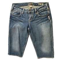 Silver Jeans Denim Bermuda Shorts Womens Size 26 Blue Medium Wash‎