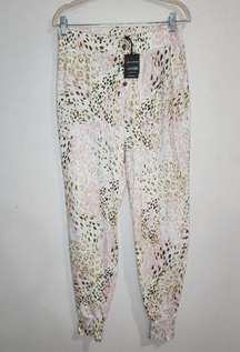 NWT n:PHILANTHROPY Leo Animal Print Women Small Snap Close Casual Joggers