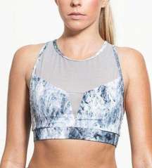 Varley Mesh & Marble Crop Bra Sz S