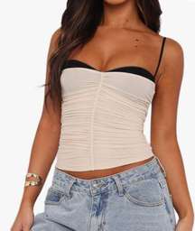 White Fox Two Tone Top