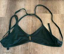 Dark Green Jolyn Vent Bikini Swim Top Size S