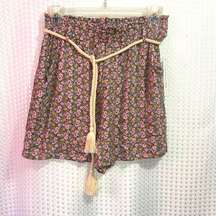 Juniors Joe B. By  Floral drawstring Shortie Shorts