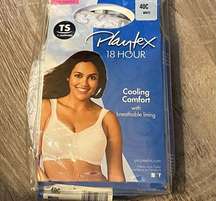 Playtex 18 hour wire free bra white lace 40C