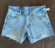 NWT  Low Stride Cut-Off Jean Shorts / Size 28