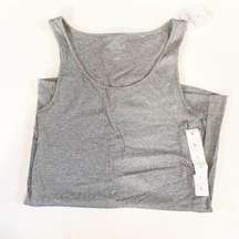 Ingrid Isabel Maternity Target Tank Top Gray Cotton Size Large