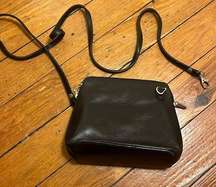 Vera Pelle | Black Small Crossbody Bag Purse One Size Made In Italy