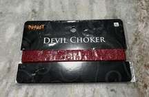 NWT Red Rhinestone Devil Choker Spirit Halloween