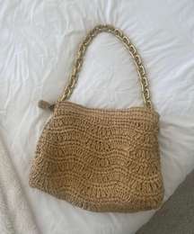 Raffia Chain Bag