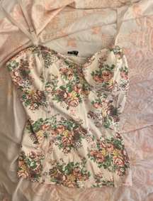 Floral Corset Top