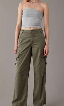 AE Dreamy Drape Stretch Super High-Waisted Cargo Baggy Wide-Leg Pant