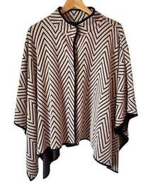 Chico's Travelers Collection Chevron Jacquard Cape