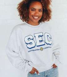 Charlie southern cropped SEC BLOCK SWEATSHIRT size s