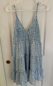 Blue And White Floral Sundress