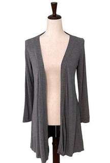 Open front Cardigan Modal Cotton blend Heathered Gray women’s size S