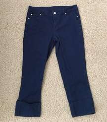 Navy blue capris