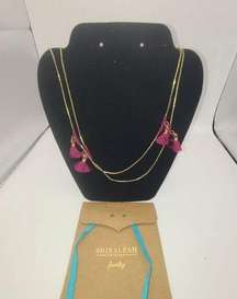 Shiraleah Magenta Lena Necklace.