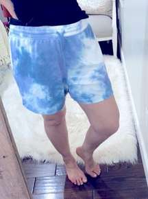 Como vintage tie dye blue shorts size XXlarge