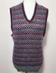 Vintage Jantzen 80s unisex vneck sweater vest size medium