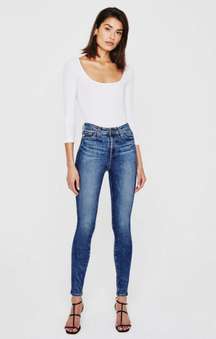 AG High Waisted Skinny Jeans