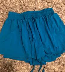 blue flowy Shorts