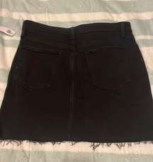 Black Denim Skirt