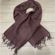 Burgundy Oversized Scarf Cozy Knit Women Accessory Boho Classic Cottagecore NEW