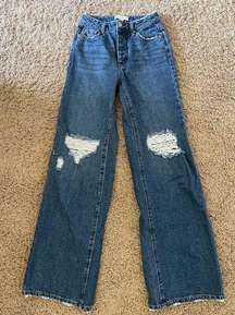 And Now This wide leg jeans, size 25