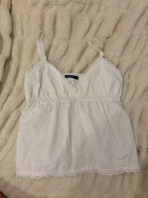 Babydoll White Tank Top