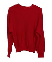 Women’s  red knit crewneck sweater