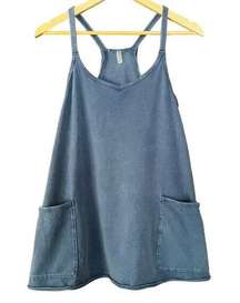 Movement Hot Shot Mini Dress Built In Shorts Blue Indigo Size XS