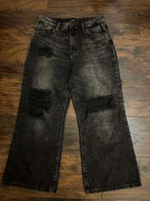 Black Distressed  jeans