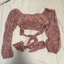 Wrap Floral Top