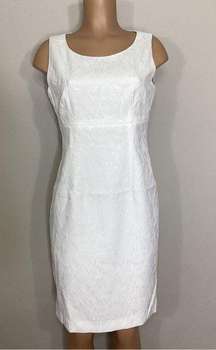 New. Kasper empire waist white dress. Size 6. Retail $99