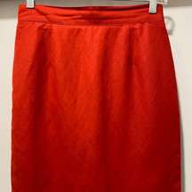 Vintage United Colors of Benetton Women’s Red Straight Fitted Pencil Skirt